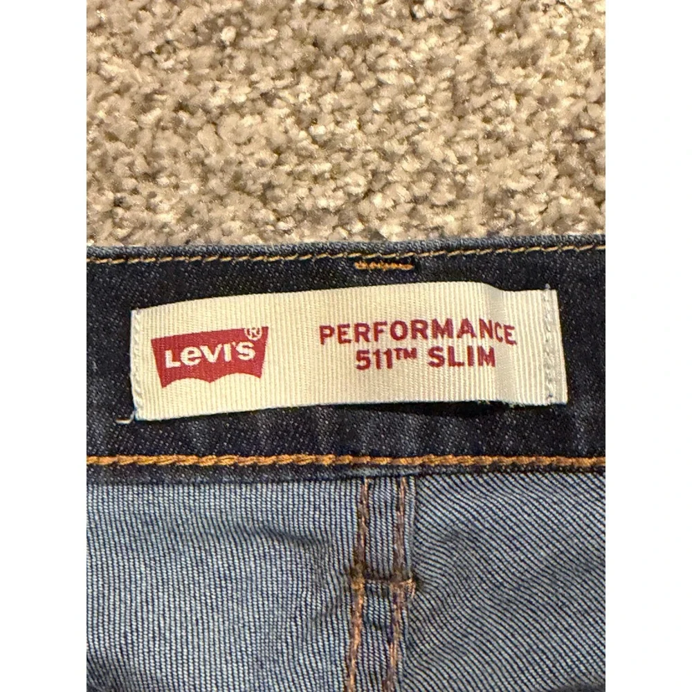 Levis 511 Jeans Boys 14 Reg Dark Blue Slim Performance Stretch Denim Pants